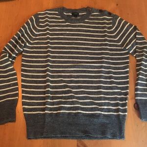 J Crew sweater with shoulder button detail